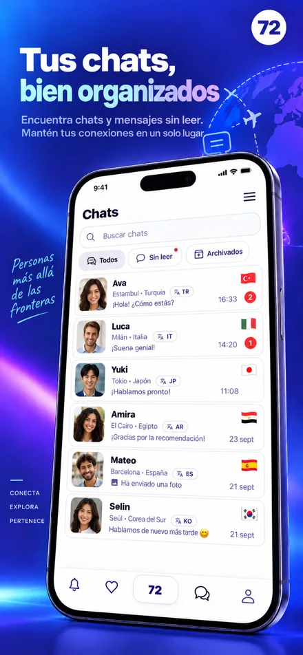 Encuentra tus conversaciones y gestiona los mensajes sin leer y el archivo