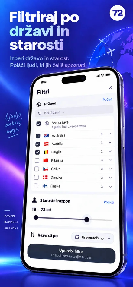 Prilagodi odkrivanje z nastavitvami države in starosti