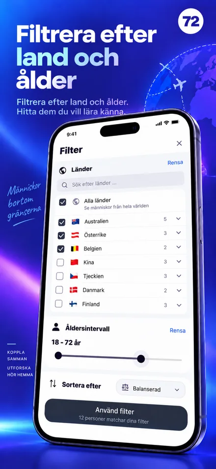 Anpassa upptäckten med land- och ålderspreferenser
