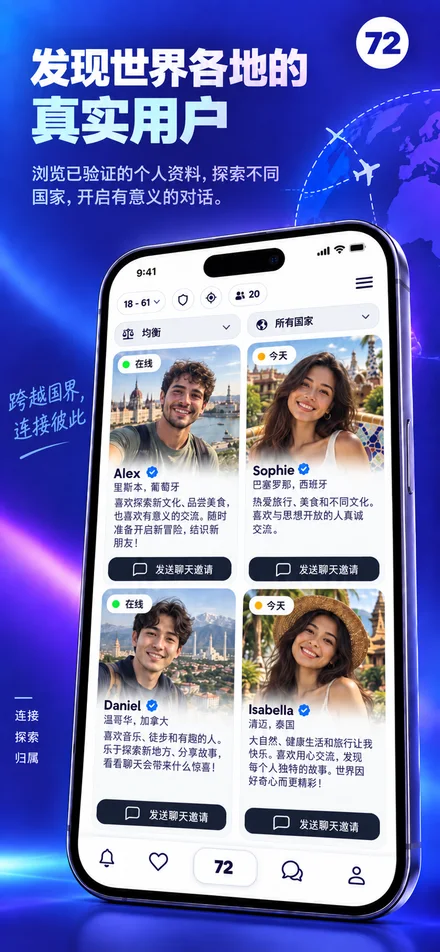 发现来自世界各地的个人资料